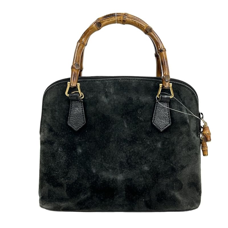 Gucci Handbag Bamboo Classic Black Leather
