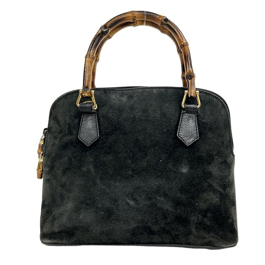 Gucci Handbag Bamboo Classic Black Leather