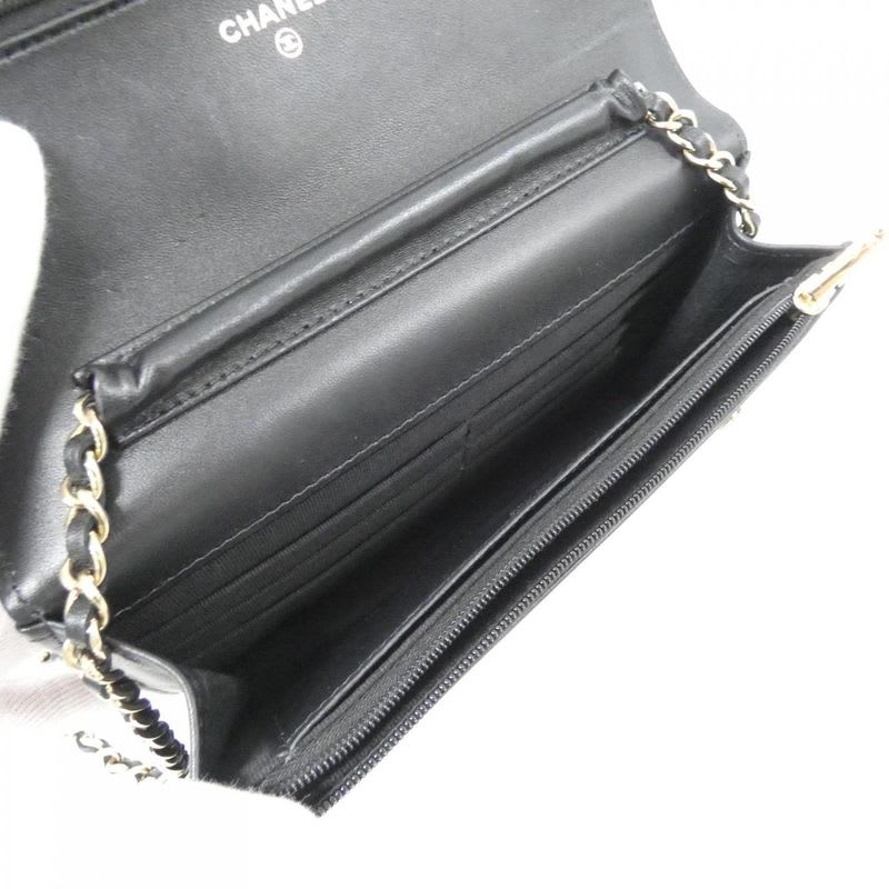 Chanel Ap0250 Chain Black Wallet
