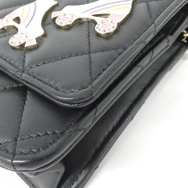 Chanel Ap0250 Chain Black Wallet