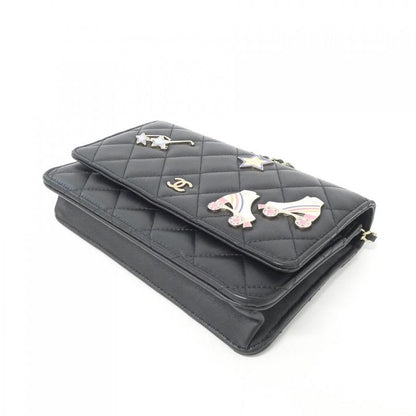 Chanel Ap0250 Chain Black Wallet