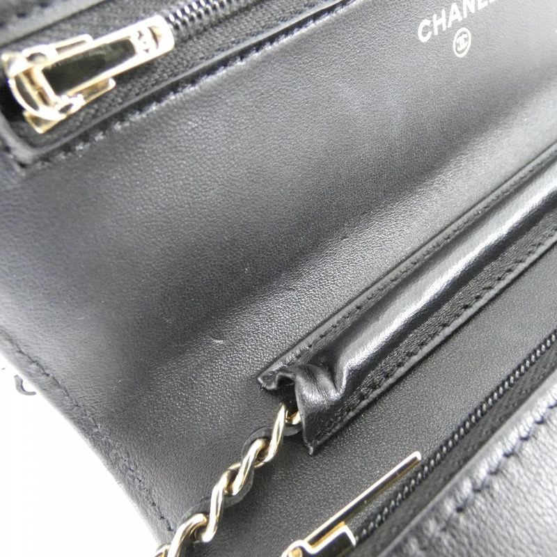 Chanel Ap0250 Chain Black Wallet