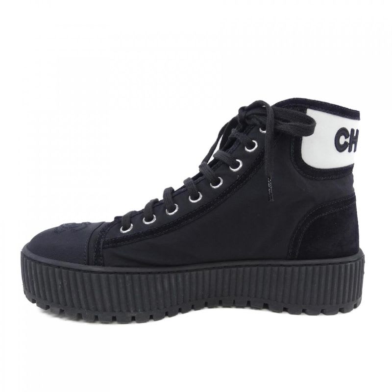 Chanel Lace Up Sneakers