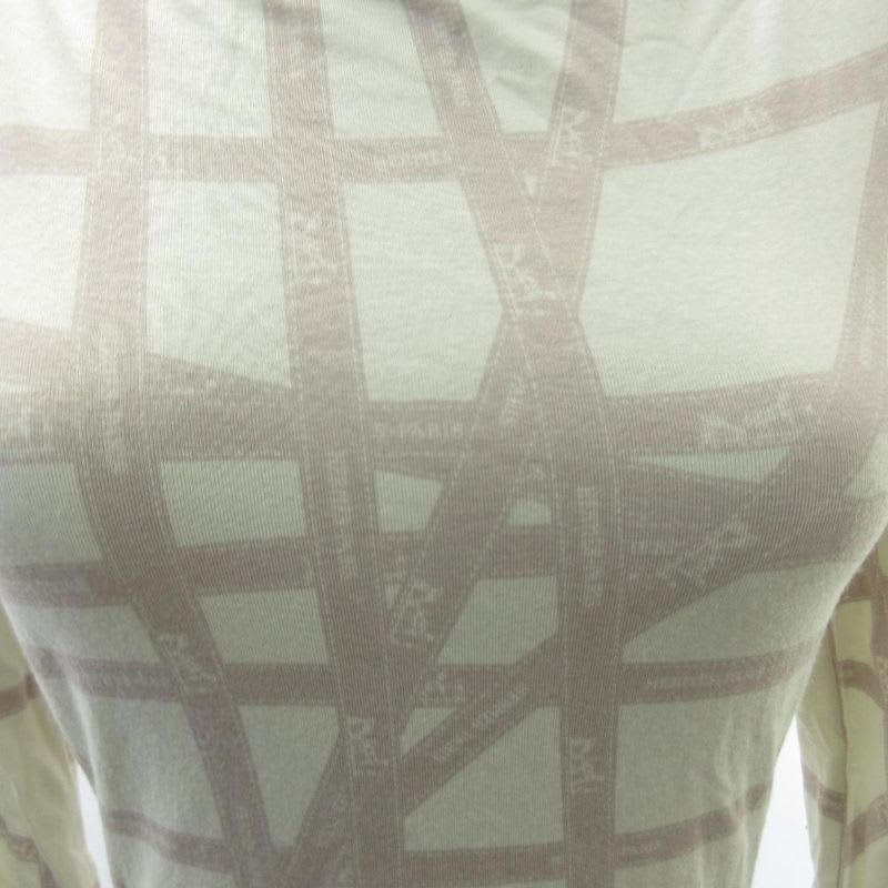 Hermes Margiela Period Cut And Sew Bolduc Pattern Ribbon Long Sleeve