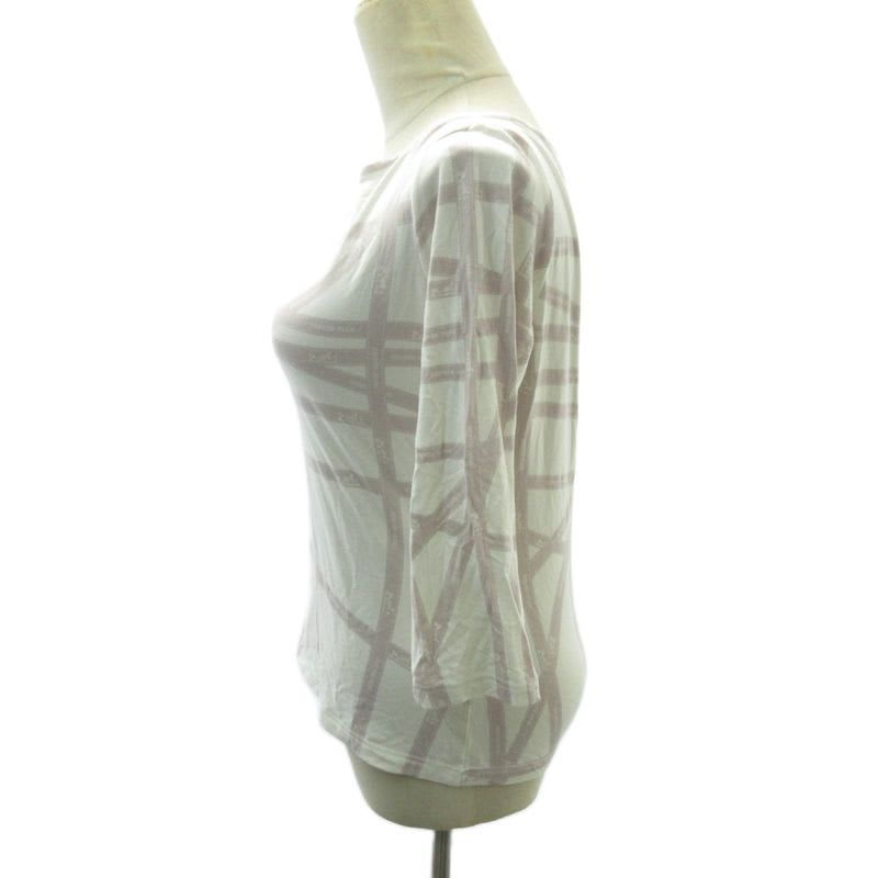 Hermes Margiela Period Cut And Sew Bolduc Pattern Ribbon Long Sleeve