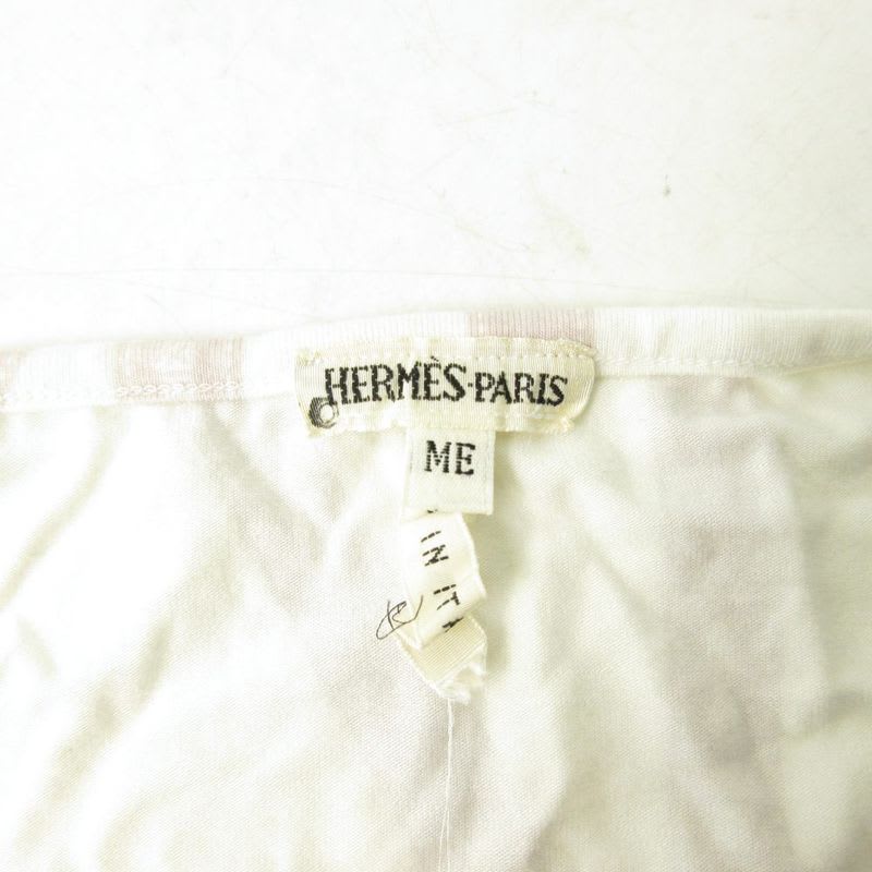 Hermes Margiela Period Cut And Sew Bolduc Pattern Ribbon Long Sleeve