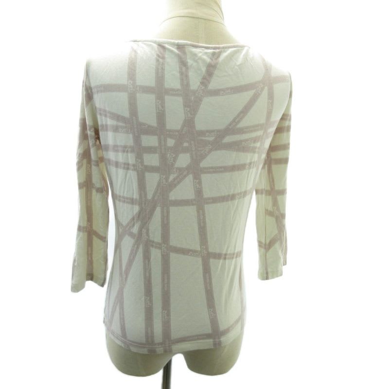 Hermes Margiela Period Cut And Sew Bolduc Pattern Ribbon Long Sleeve