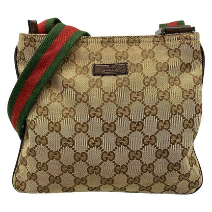 Gucci Shoulder Bag GG Pattern Sherry (web) 146309 Dark Brown X Beige X Multi