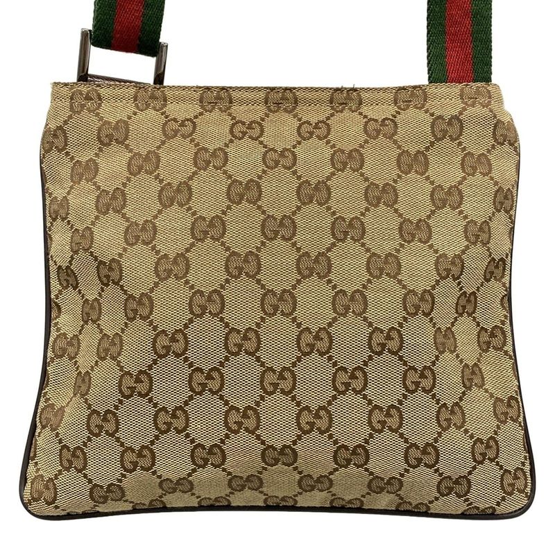 Gucci Shoulder Bag GG Pattern Sherry (web) 146309 Dark Brown X Beige X Multi