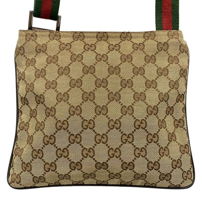 Gucci Shoulder Bag GG Pattern Sherry (web) 146309 Dark Brown X Beige X Multi
