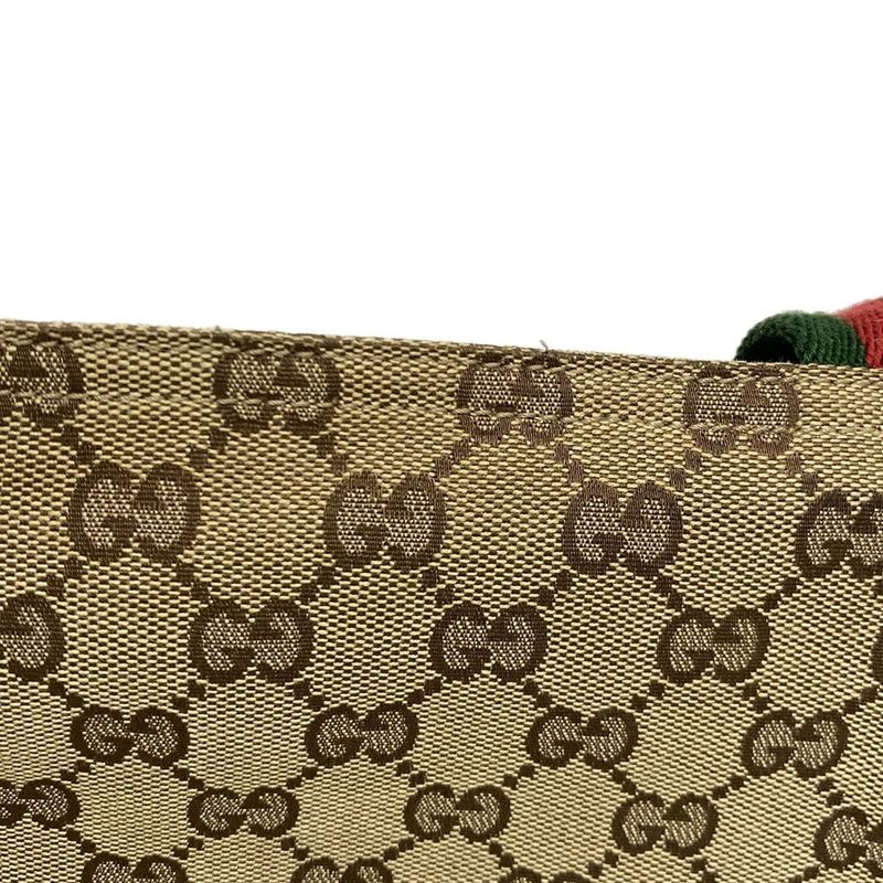 Gucci Shoulder Bag GG Pattern Sherry (web) 146309 Dark Brown X Beige X Multi