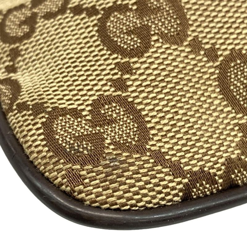 Gucci Shoulder Bag GG Pattern Sherry (web) 146309 Dark Brown X Beige X Multi