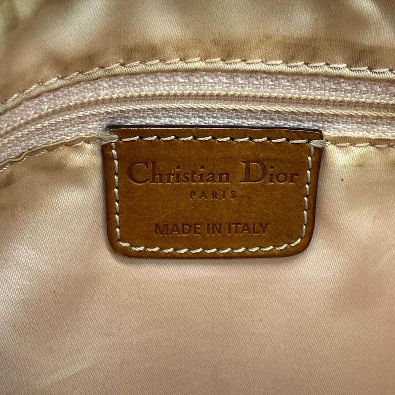 Dior Christian Dior Shoulder Bag Trotter Romantic Ivory X Beige X Brown Leather