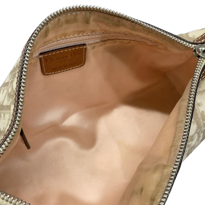 Dior Christian Dior Shoulder Bag Trotter Romantic Ivory X Beige X Brown Leather