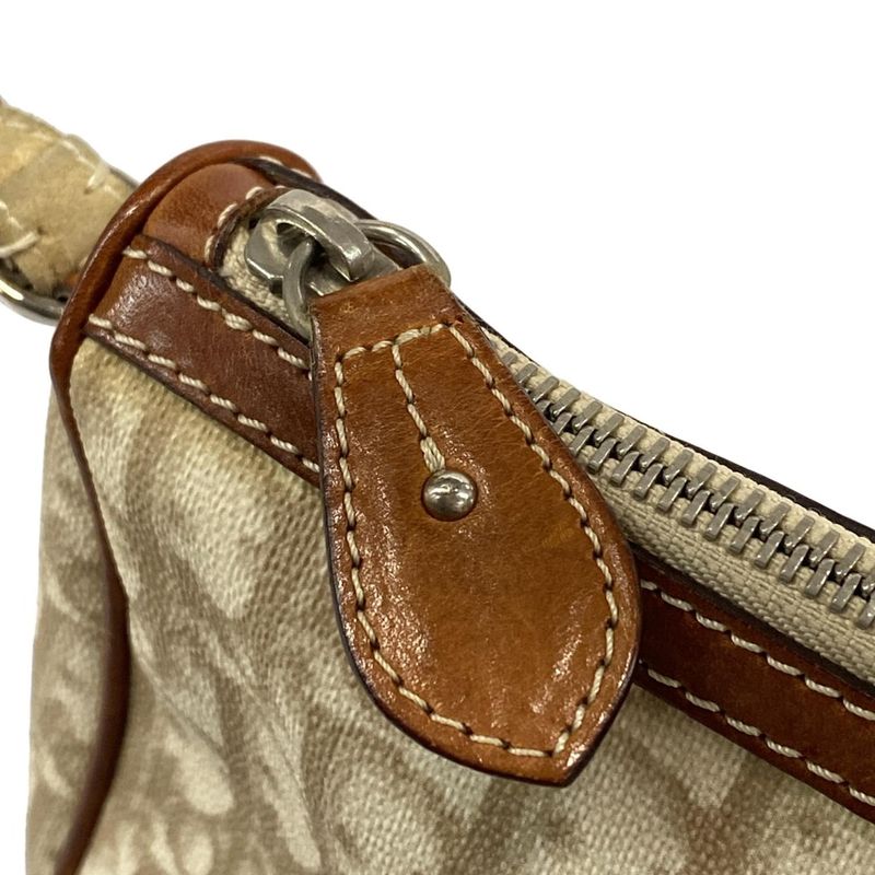 Dior Christian Dior Shoulder Bag Trotter Romantic Ivory X Beige X Brown Leather