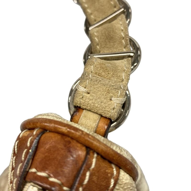 Dior Christian Dior Shoulder Bag Trotter Romantic Ivory X Beige X Brown Leather