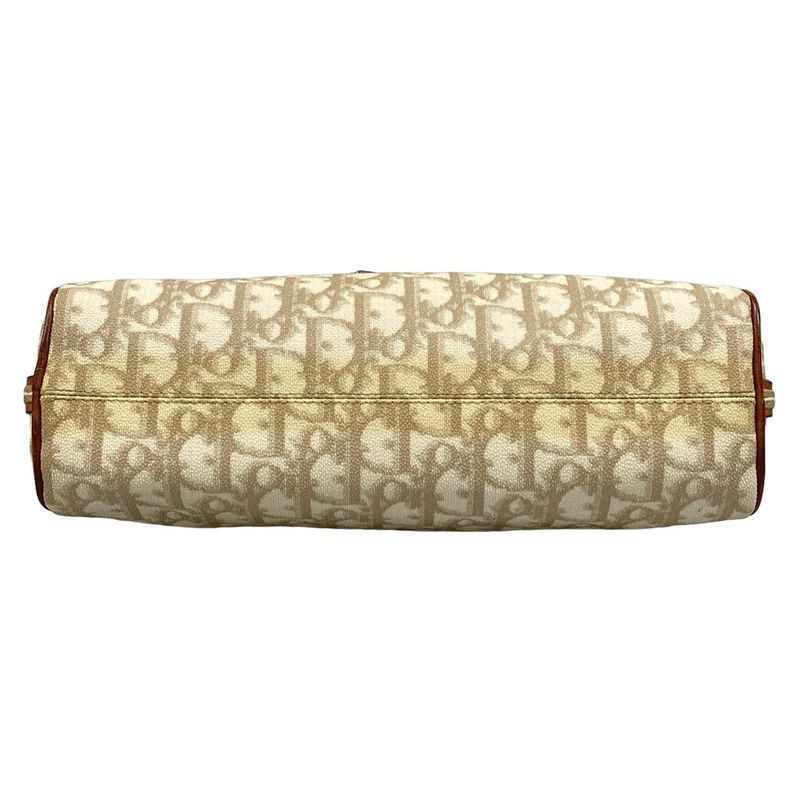 Dior Christian Dior Shoulder Bag Trotter Romantic Ivory X Beige X Brown Leather