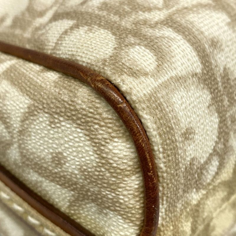 Dior Christian Dior Shoulder Bag Trotter Romantic Ivory X Beige X Brown Leather