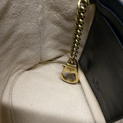 Gucci Shoulder Bag Ggmarmont Mini Bucket Bag 575163 Black Chain Shoulder