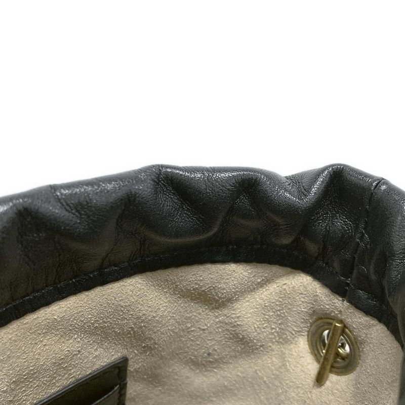 Gucci Shoulder Bag Ggmarmont Mini Bucket Bag 575163 Black Chain Shoulder