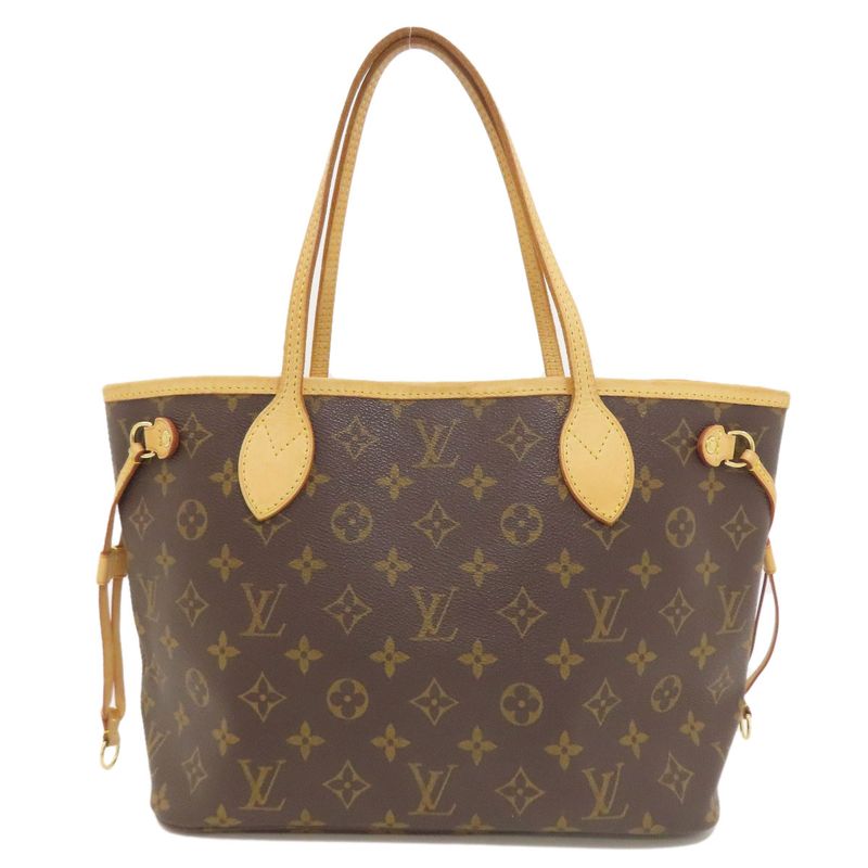 Louis Vuitton M40155 Neverfull PM Handbag Monogram Canvas Women's
