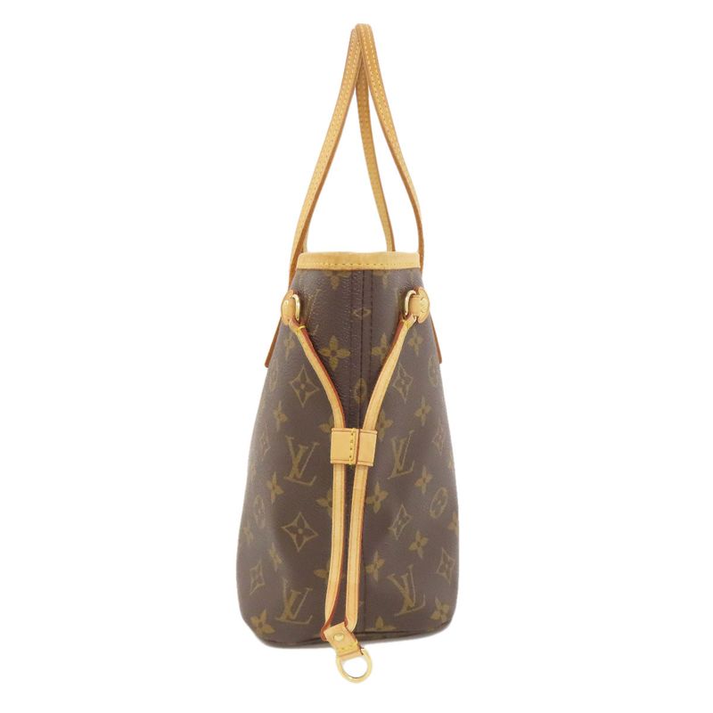 Louis Vuitton M40155 Neverfull PM Handbag Monogram Canvas Women's