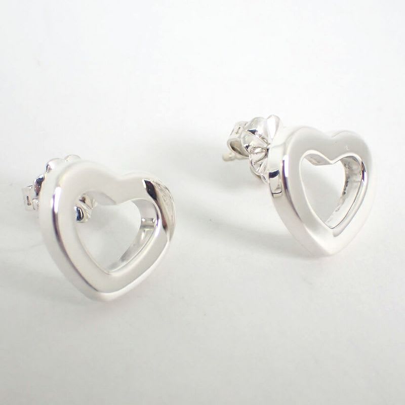 Tiffany & Co 925 Metro Heart Earrings