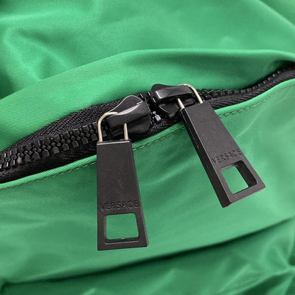 Versace Backpack Sac Medusa Green X Black Leather