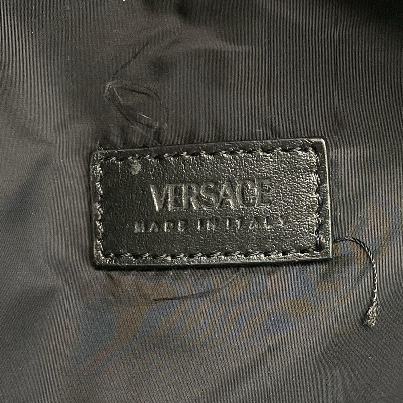 Versace Backpack Sac Medusa Green X Black Leather