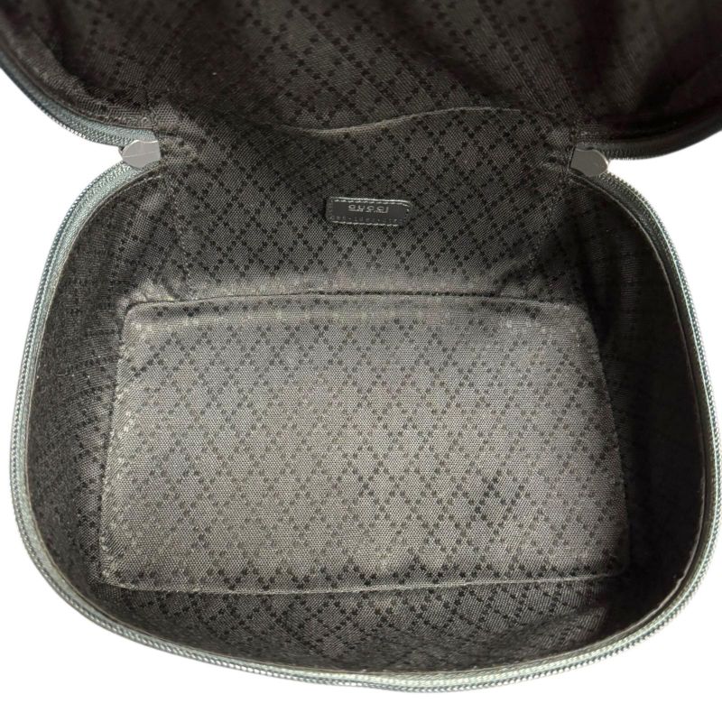 Gucci Vanity Bag Bamboo Handbag Nylon 032・1956・0150 Black Ladies Gucci Used