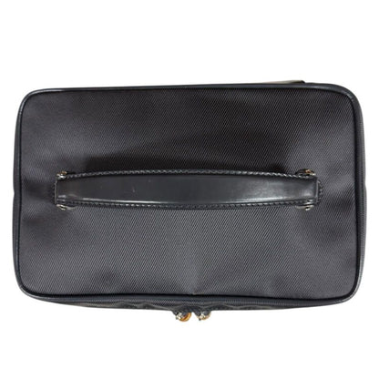 Gucci Vanity Bag Bamboo Handbag Nylon 032・1956・0150 Black Ladies Gucci Used