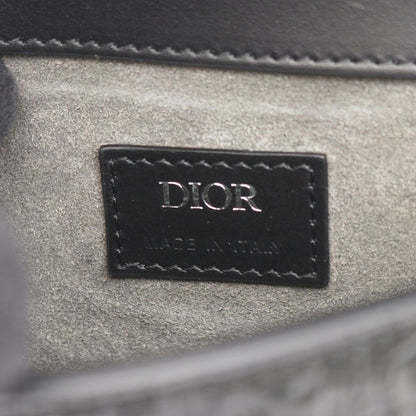 Dior Shoulder Bag Gallop Oblique Black Patent Leather Leather Gallop Oblique