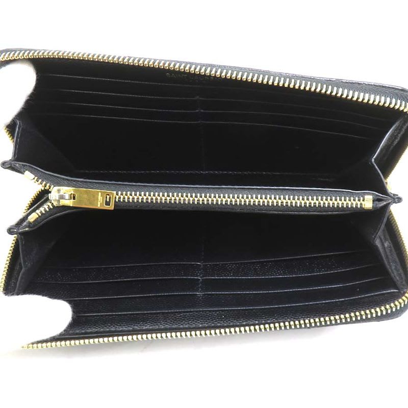 Saint Laurent Round Zipper Long Wallet