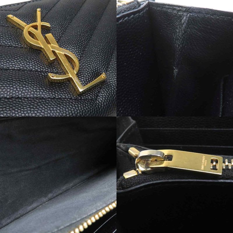 Saint Laurent Round Zipper Long Wallet
