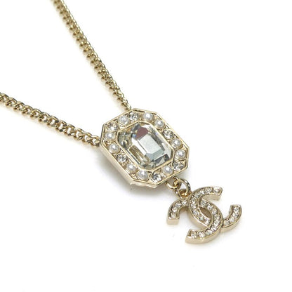 Chanel Crystal Embellished Gold-Tone Necklace