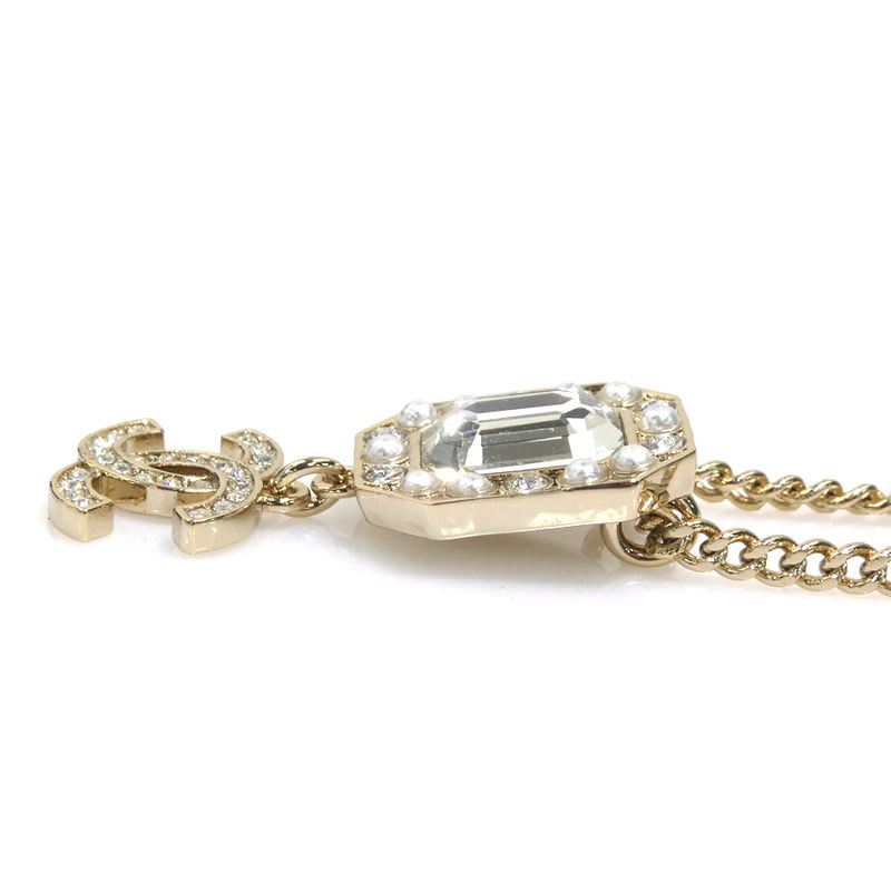 Chanel Crystal Embellished Gold-Tone Necklace