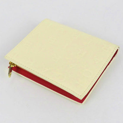 Bvlgari Logomania Bifold Wallet Calf Women's