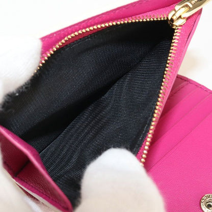 Bvlgari Logomania Bifold Wallet Calf Women's