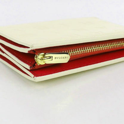 Bvlgari Logomania Bifold Wallet Calf Women's