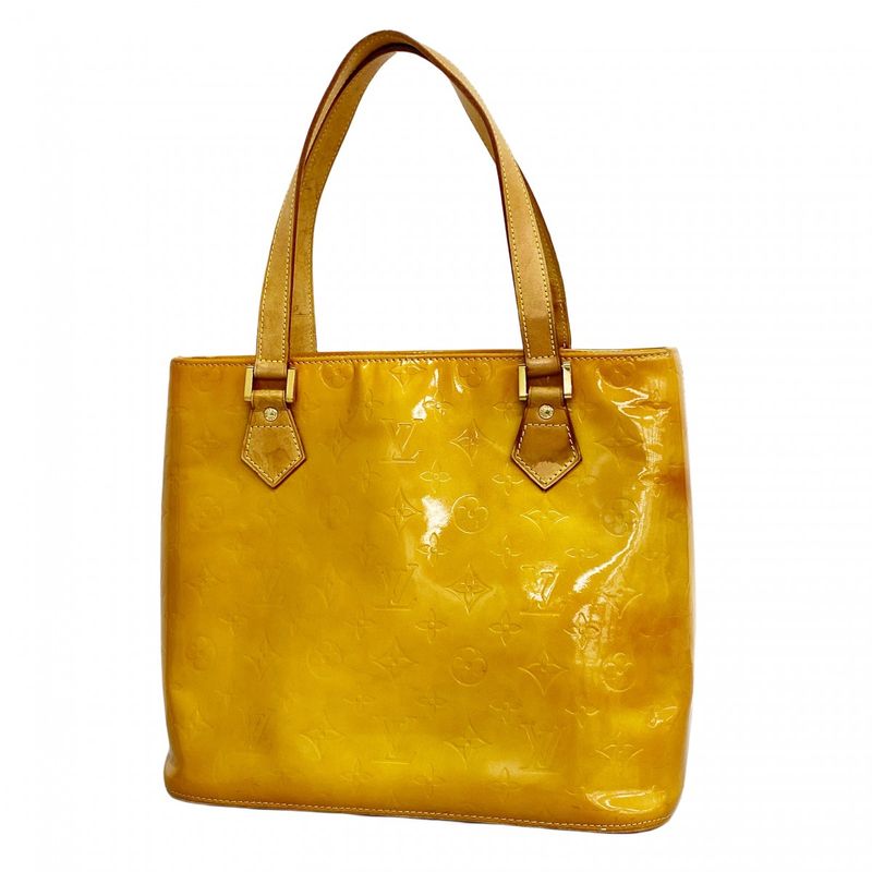 Louis Vuitton Tote Bag Vernis Houston M91004 Beige Ladies