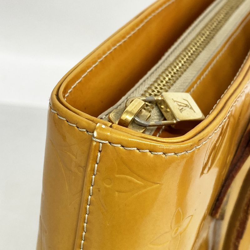 Louis Vuitton Tote Bag Vernis Houston M91004 Beige Ladies