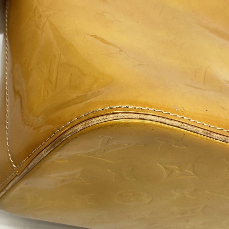 Louis Vuitton Tote Bag Vernis Houston M91004 Beige Ladies