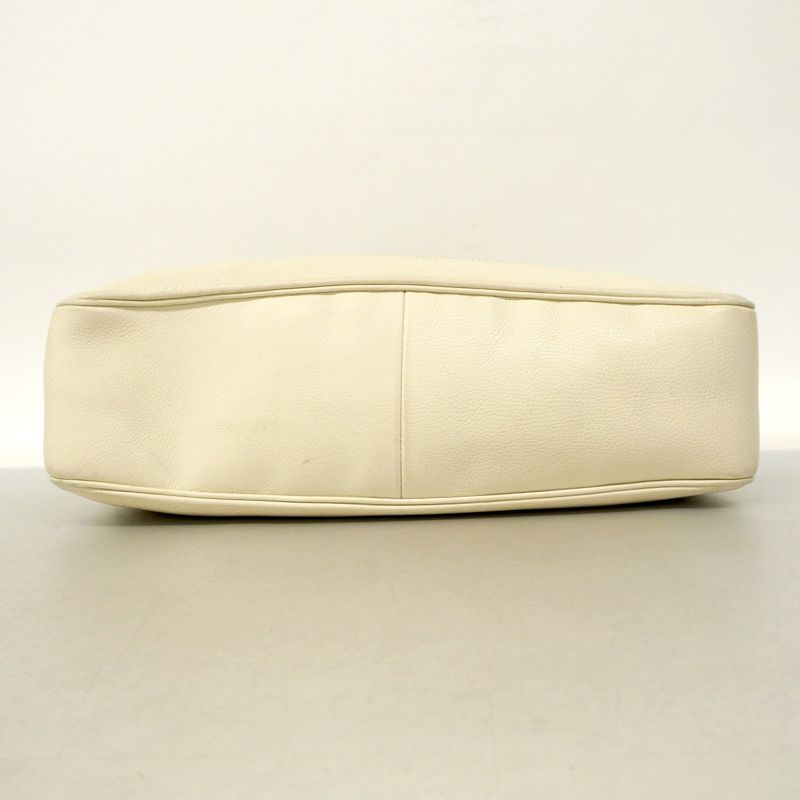 Gucci Handbag Bamboo 282315 Leather Ivory Gold Hardware 2way Bag Ladies