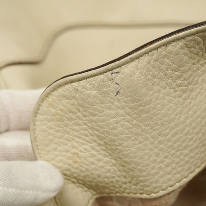 Gucci Handbag Bamboo 282315 Leather Ivory Gold Hardware 2way Bag Ladies