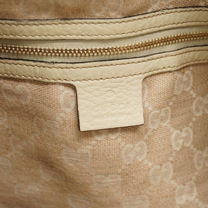 Gucci Handbag Bamboo 282315 Leather Ivory Gold Hardware 2way Bag Ladies