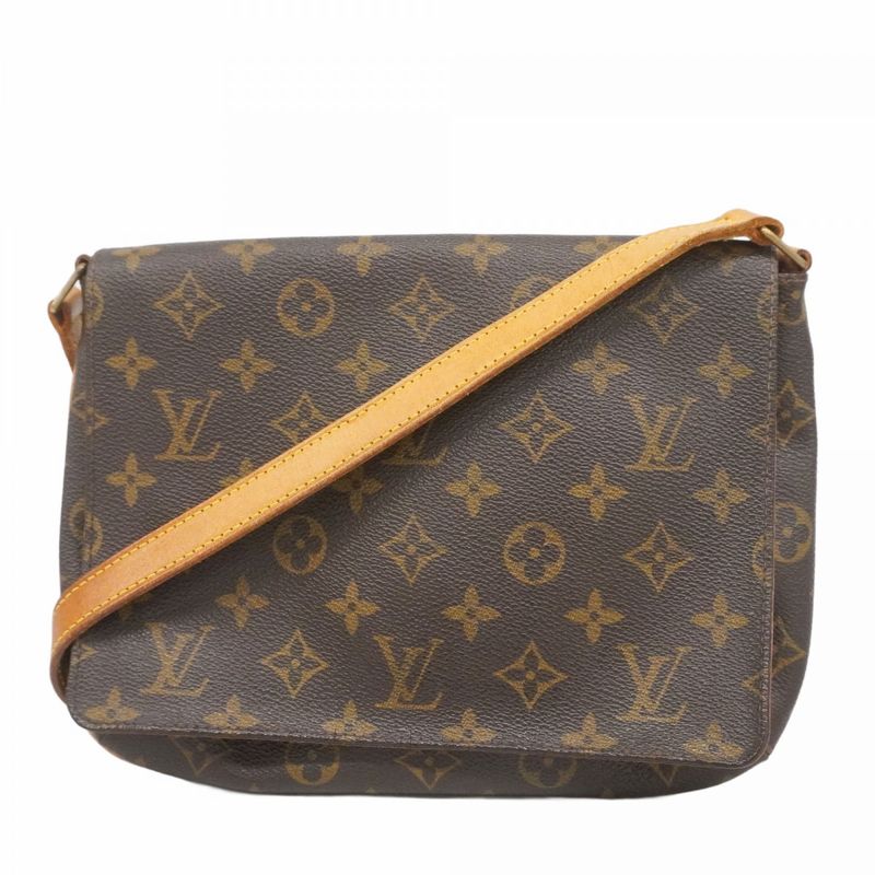 Louis Vuitton Shoulder Bag Monogram Musette Tango Short Strap M51257 Brown