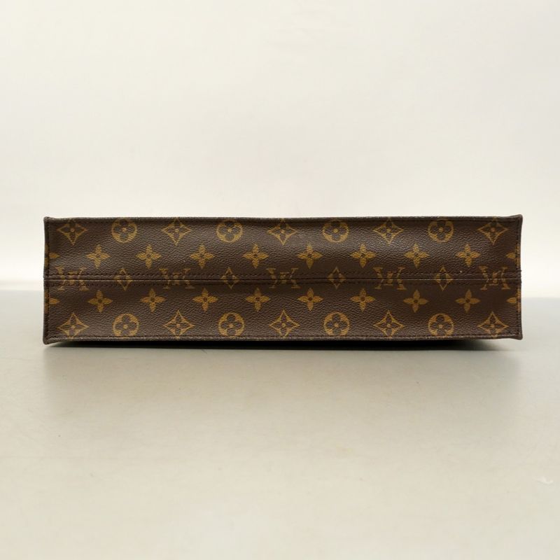 Louis Vuitton Tote Bag Monogram Sac Plastic M51140 Brown Ladies