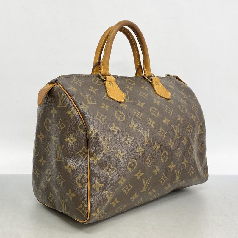 Louis Vuitton Handbag Monogram Speedy 30 M41108 Brown Ladies