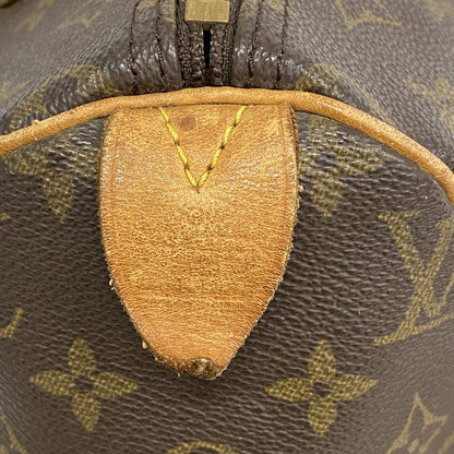 Louis Vuitton Handbag Monogram Speedy 30 M41108 Brown Ladies