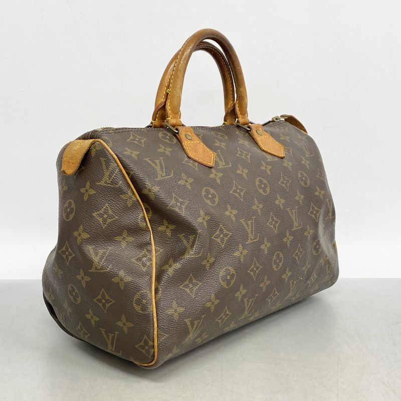 Louis Vuitton Handbag Monogram Speedy 30 M41108 Brown Ladies